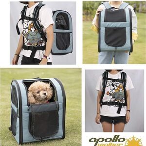 APOLLO WALKER Pet Carrier Backpack for Small Cats and Dogs